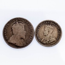1905 - 1916 Menge Von 2 Kanadische Silber Münzen 1915 5C VF 1905 10C VG+ - £24.63 GBP