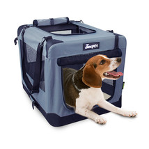 JESPET Soft Pet Crates Kennel 26&quot;, 30&quot; &amp; 36&quot;, 3 Door Soft Sided Folding Travel P - £59.94 GBP