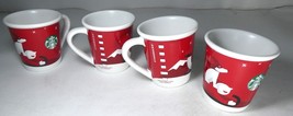 Starbucks Xmas 2011 set of 4 Demitasse mugs 3 oz , SKU  11014427 ,Brand New - $245.00