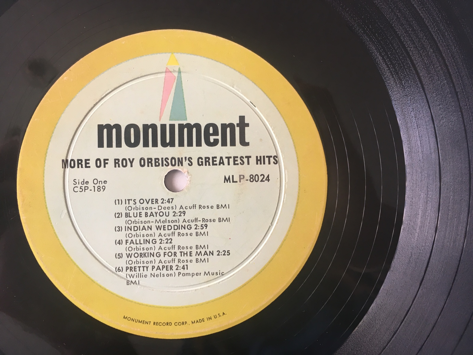 Roy Orbison - More Of Roy Orbison's Greatest Hits LP Vinyl Record Album Item image 3