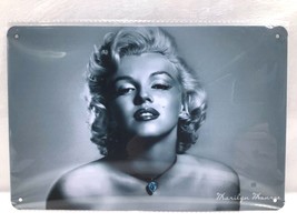 Marilyn Monroe Tin Metal Sign Man Cave Bar Decoration 4 Corner Holes New Sealed - £10.58 GBP