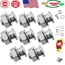 8Pcs Durable Brake Cable Regulator Clamp Lock Screws for Bicycles &amp; Moto... - $245.05 MXN