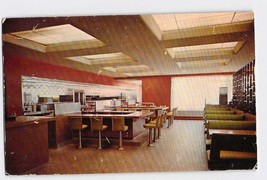 Postcard IN Indiana Glass House Restaurant East West Toll Road Interior - $2.97