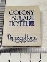 Vintage Matckbook Cover  Colony square Hotel   Atlanta, Georgia  gmg  Unstruck - £9.92 GBP