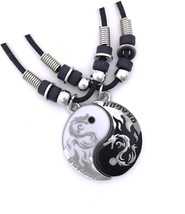 Collections Dragon Yin Yang 2 Pewter Pendant Necklaces - £49.76 GBP