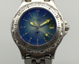 Fossil Blue Watch Women 29mm Silver Tone 100M Date Ombre Dial New Batter... - $24.74