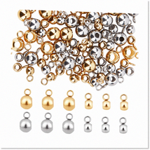 80Pcs Premium Stainless Steel Bail Beads Kit - 4 Styles for Jewelry Maki... - $34.64