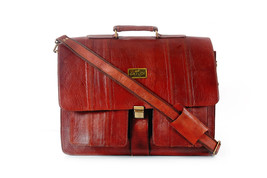 15&quot; Inch Men&#39;s Vintage Leather Messenger Laptop Crossbody Satchel Briefcase Bag - £96.88 GBP