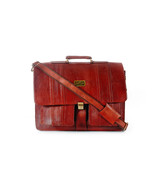 15" Inch Men's Vintage Leather Messenger Laptop Crossbody Satchel Briefcase Bag - £96.52 GBP