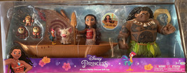 Disney Princess Petite Moana Deluxe Gift Set Dolls Pua Hei Hei Maui Boat New - £60.45 GBP