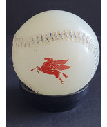 Flying Pegasus  Glass Baseball Coin Bank Vintage Promo Collectible Mobil... - $35.19 CAD