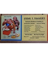 Vintage Ad Card STEVE T. TRAVERS Portland, Oregon by ARTIST Lawson Wood ... - $17.47