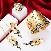GODKI 2021 New Charms 3PC Bracelet Ring Earring Set For Women Wedding Bridal Cub - £139.01 GBP