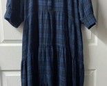 Natural Life Rebecca Short Sleeved Tiered Flannel Dress Womens Plus Size 2X - £31.61 GBP