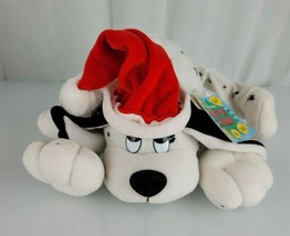 Commonwealth Stuffed Plush Puppy Dog Dalmatian Dalmation Santa Hat Xmas Handle - $49.49