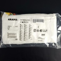 Ikea 10 Krama Washcloths White w/ Colored Tabs 12&quot; x 12&quot; New  - £13.32 GBP