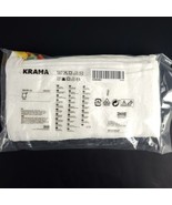 Ikea 10 Krama Washcloths White w/ Colored Tabs 12&quot; x 12&quot; New  - £13.17 GBP