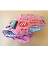 Rawlings PL100P Baseball Glove Mitt Rt Hand Thrower Basket-Web 10&quot; Pink - €7,50 EUR