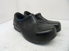 Timberland PRO Womens Newbury Slip-On AT Work Shoe 87528 Black Leather Size 7.5W - £45.55 GBP