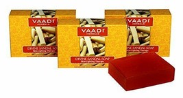 Vaadi Herbals Divine Sandal Soap with Saffron and Turmeric, 75 gm x 3 pack - £17.41 GBP