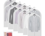 Clear Garment Bags Clothes Covers Protecting Dusts (Set Of 12) For Stora... - £33.66 GBP