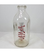 Vintage Milk Bottle Riverside Dairy Bar Kirkwood NY 10.5 Inch Tall - $704.46 MXN