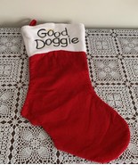 Good Doggie Angel Dog Red Velvet Christmas Stocking 18 In North Star Cre... - £9.91 GBP