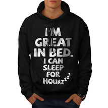 Wellcoda Sleep Nap Lazy Joke Funny Mens Hoodie, For Casual Hooded Sweatshirt - £25.84 GBP+