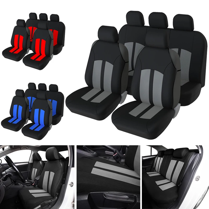 AUTOYOUTH Automobiles Seat Covers Full Car Seat Cover T-shirt Style Car ... - £30.89 GBP