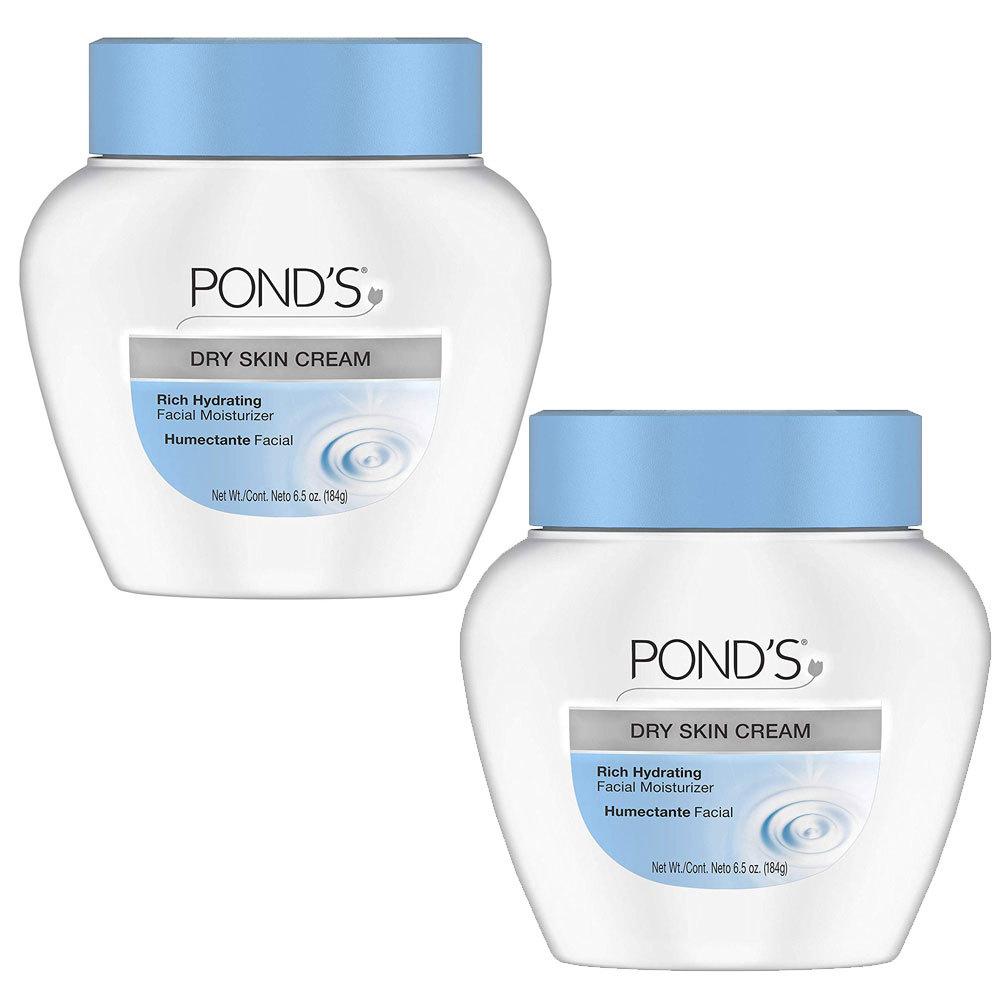 (2 Pack) NEW Pond's Dry Skin Cream Rich Hydrating Moisturizer 6.50 Ounces