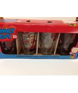Family Guy Drink Glasses 4 Pack 16 OZ Pint Beverage Christmas Glass  - €23,14 EUR