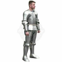 Medieval 18 gauge Steel Gothic Armor Medieval Full Body Suit Of Armor - £633.88 GBP