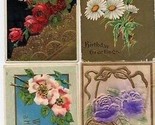 8 Happy Birthday Postcards 1910 - 1915 All Embossed - $9.90