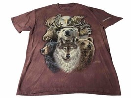 The Mountain T-Shirt XL Wildlife Nature wolf Bear Moose Elk 2016 - $16.69