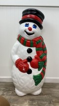 Vintage 1997 &quot;Grand Venture&quot; Christmas Snowman Blow Mold  39&quot; Tall - £94.30 GBP