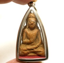 Thai Buddha Blessing Phra Pratanporn Amulet Powerful Magic Lucky Miracle Pendant - £76.88 GBP
