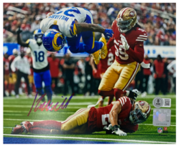 Kyren Williams Autographed &quot;TD Flip&quot; Los Angeles Rams 8&quot; x 10&quot; Photo Bec... - $79.00