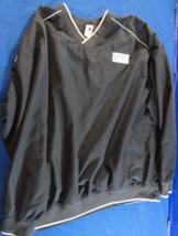 Discontinued National Guard V Neck Athletic Dark Blue Men&#39;s Windbreaker Shirt Xl - £19.37 GBP
