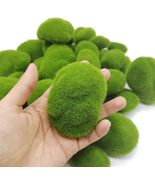 TIHOOD 40PCS Artificial Moss Rocks (4 Sizes) Green Moss Decor for Floral  - $32.17