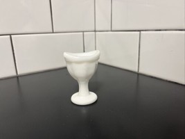 Vintage Optical Eye Wash Cup White Milk Glass Pedestal EUC - $14.00