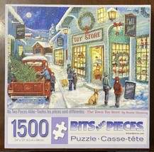 Bits and Pieces 1500 Jigsaw Puzzle &quot;Town Toy Store&quot; 24&quot; x 33&quot; Complete N... - $253.76 MXN