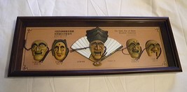 Vintage Korean Masks The Mask Play of Hahoe Byeolsin Exorcism shadowbox - $25.00