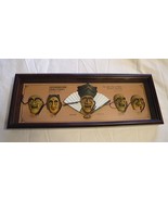 Vintage Korean Masks The Mask Play of Hahoe Byeolsin Exorcism shadowbox - $34.30 CAD