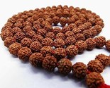 5 grosses perles Mukhi RUDRAKSH Rudraksh Mala ROSARY 108 + 1 mm CERTIFIÉ... - £20.87 GBP