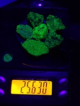 25 Grams of Autunite Fragments Shipped in a Lead Pig, Bulk Uranium Ore - £153.44 GBP