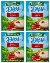 Hidden Valley Dips Mix, Fiesta Ranch 1.1 Oz Packets (Pack of 4) - £25.35 GBP