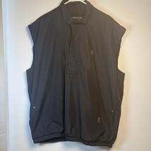 FootJoy FJ DryJoys Mens Solid Black Windbreaker Golf Vest Sleeveless Siz... - $465.11 MXN