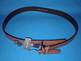 Rolfs Belt Women XL Brown Leather Metallic Buckle Stitched Holes Accents... - £14.22 GBP