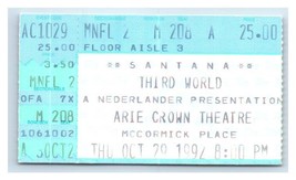 Santana Concert Ticket Stub October 29 1992 Chicago Illinois - £19.34 GBP