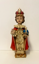 Infant Jesus of Prague Small Hand Painted  5&quot; &quot; Statue, New from Colombi... - $29.69